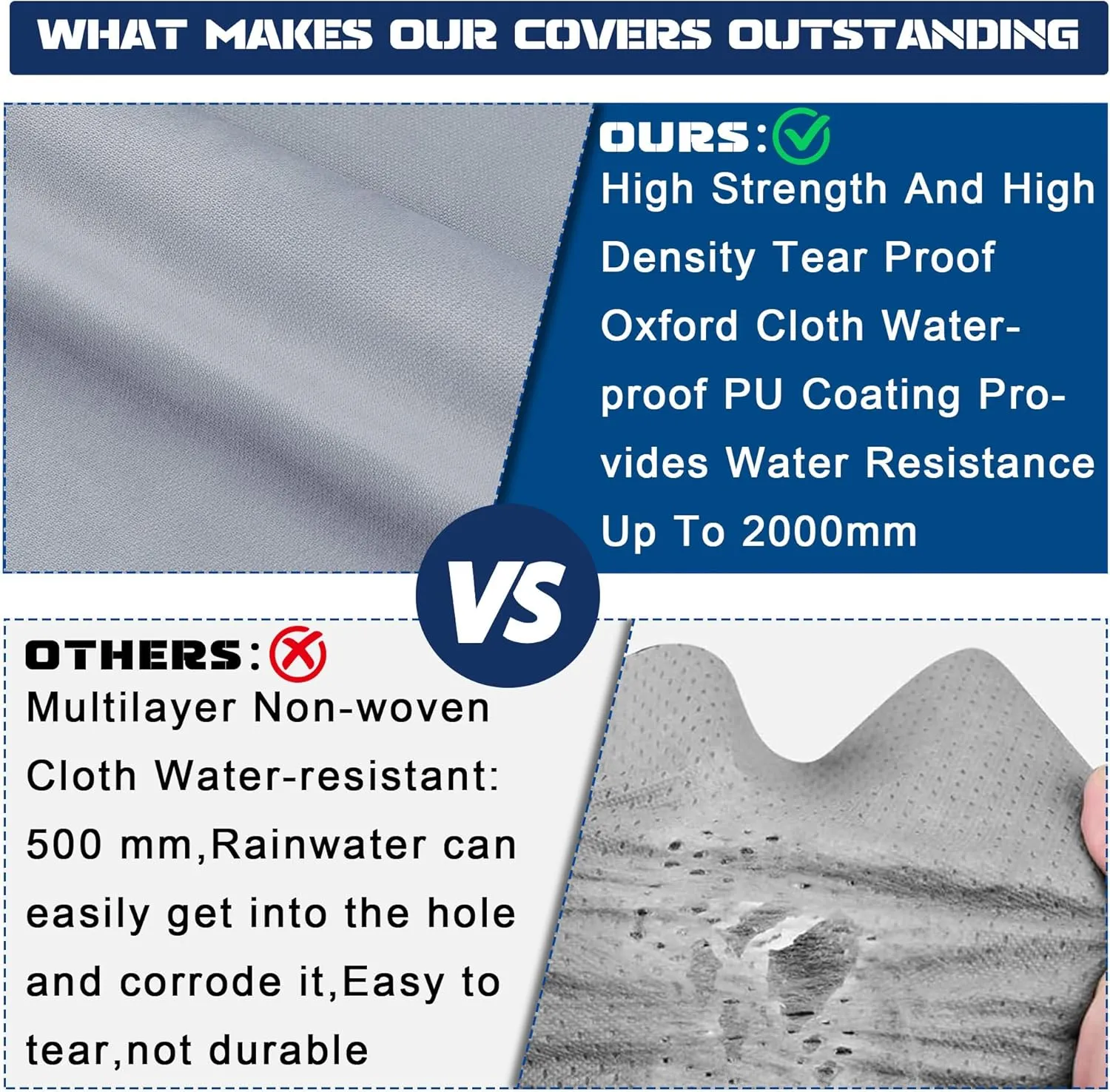 Richeer 300D Travel Trailer RV Cover, 30'-33' Wind Watertight Rip-Stop UV Resistant Travel Trailer Camping Vehicle Cover with Storage Bag Jack Cover Tire Cover Reflective Tape, Dark Grey