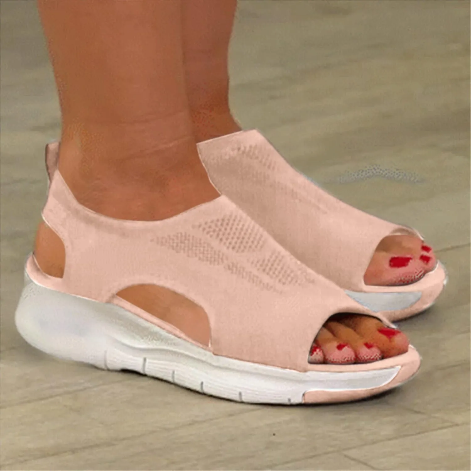 SBGMoSJ Orthopedic Flats for Women 2024 Summer Dress Sandals for Women Gold Sandals for Women Dressy Wide Width Women's Summer Sandals White Orthopedic Flip Flops with Back Strap Women Slides Sandals
