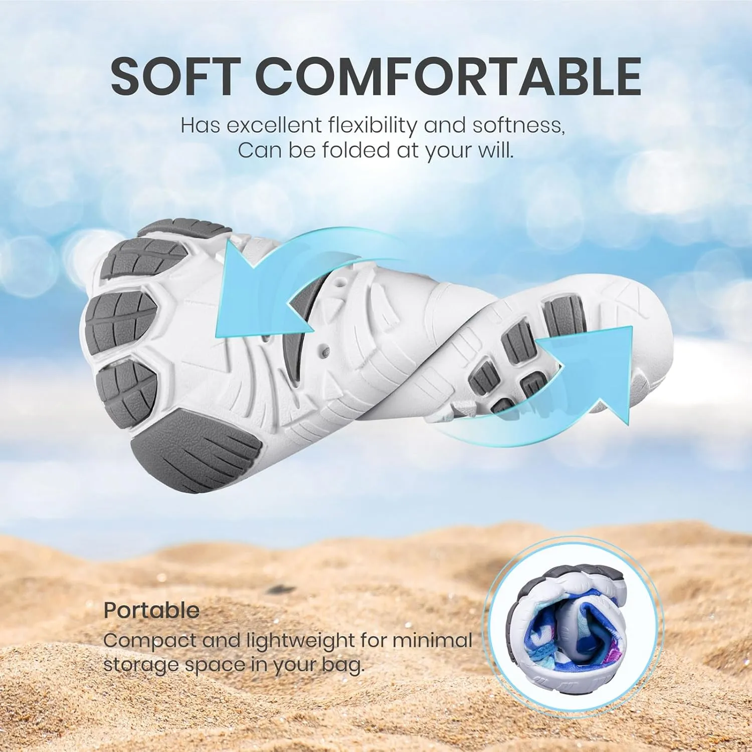 SEEKWAY Barefoot Water Shoes for Kids - Wide Toe Box and Quick-Dry Sand Shoes Toddler for Hiking Swim Beach Pool Kayak Sport Accessories, Camping Essentials Non-Slip for Boys Girls Sizes
