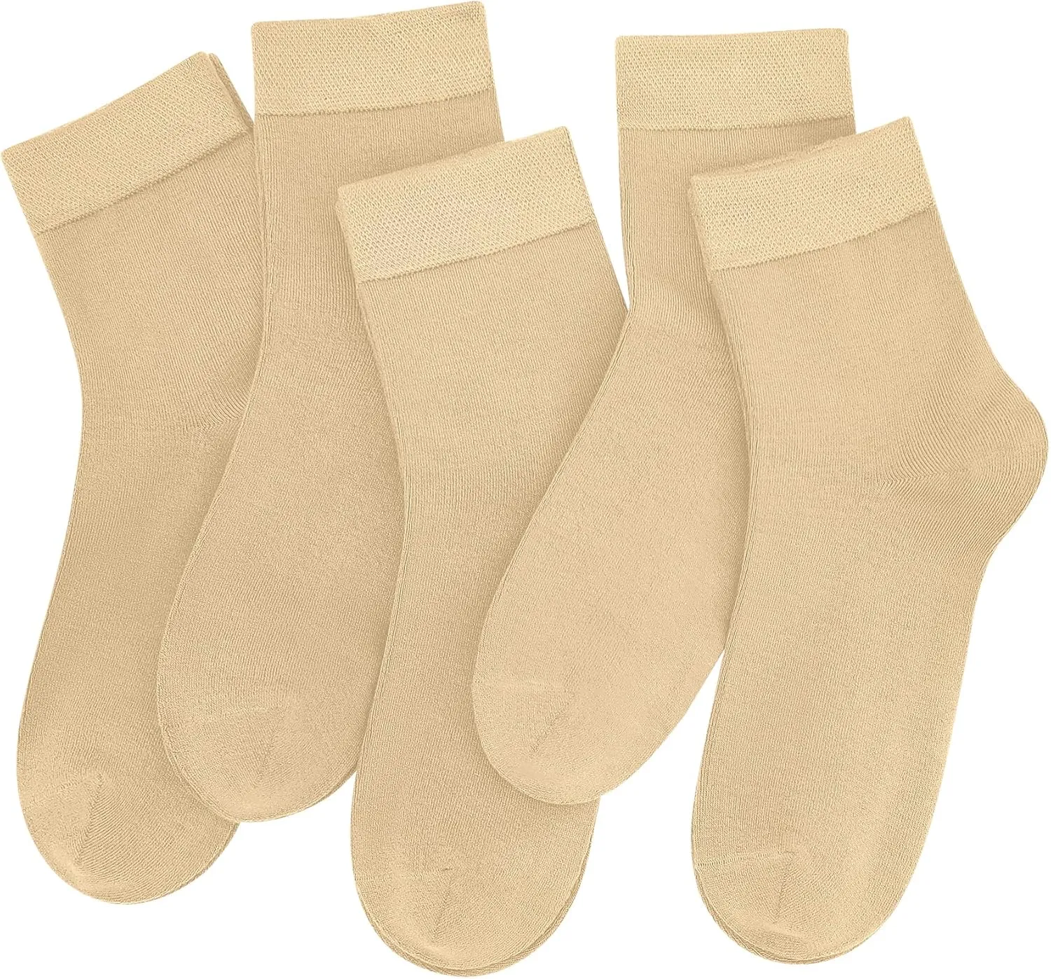 SERISIMPLE Women Thin Viscose Bamboo Socks Crew Lightweight Above Ankle Casual Dress Sock For Ladies Bootie Trouser 5 Pairs