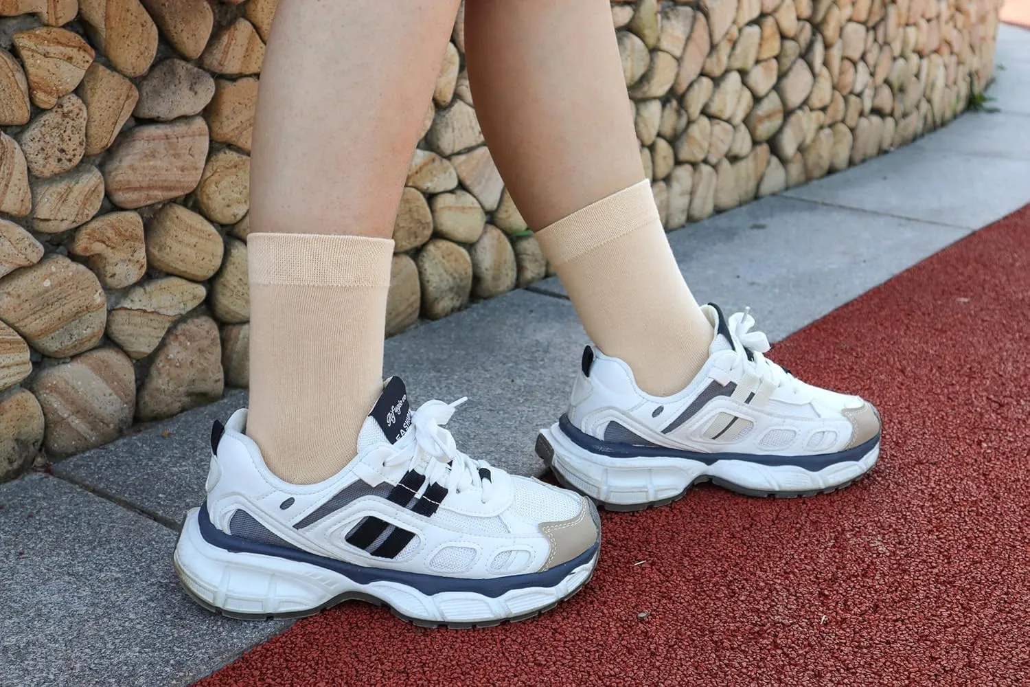 SERISIMPLE Women Thin Viscose Bamboo Socks Crew Lightweight Above Ankle Casual Dress Sock For Ladies Bootie Trouser 5 Pairs