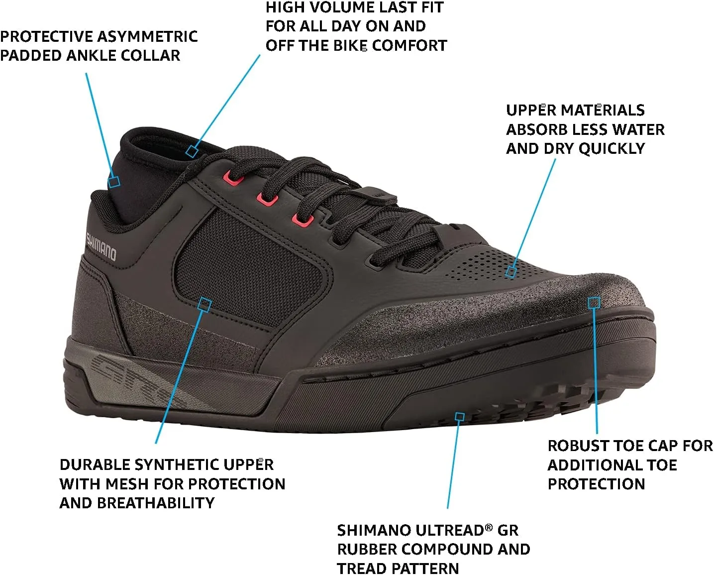 SHIMANO SH-GR903 Flagship Men's Flat Sole Mountain Bike Shoe