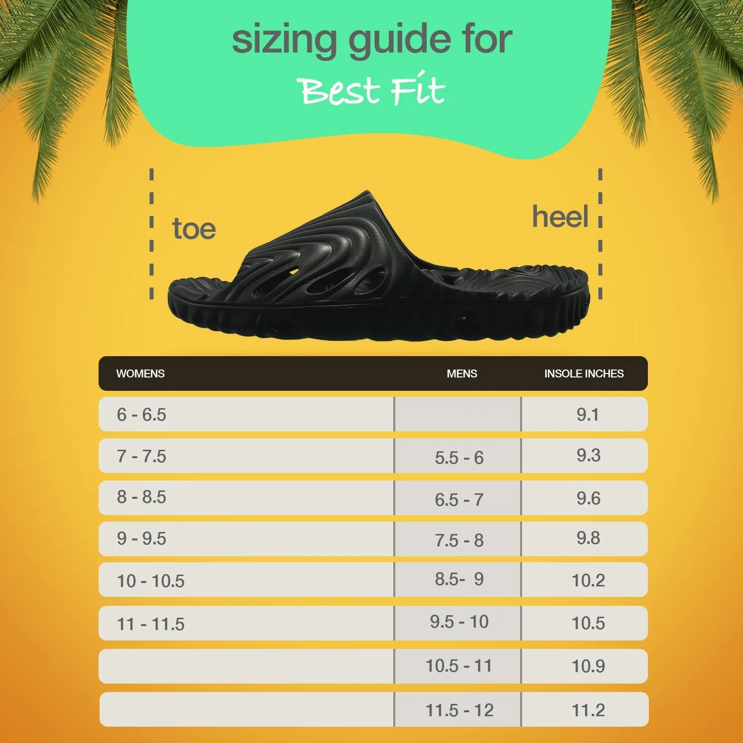 Shower Shoez Mens and Womens Non-Slip, with Side Drain Holes and Arch Support, Gym, Pool, Beach, Dorm Shower Sandal Slides