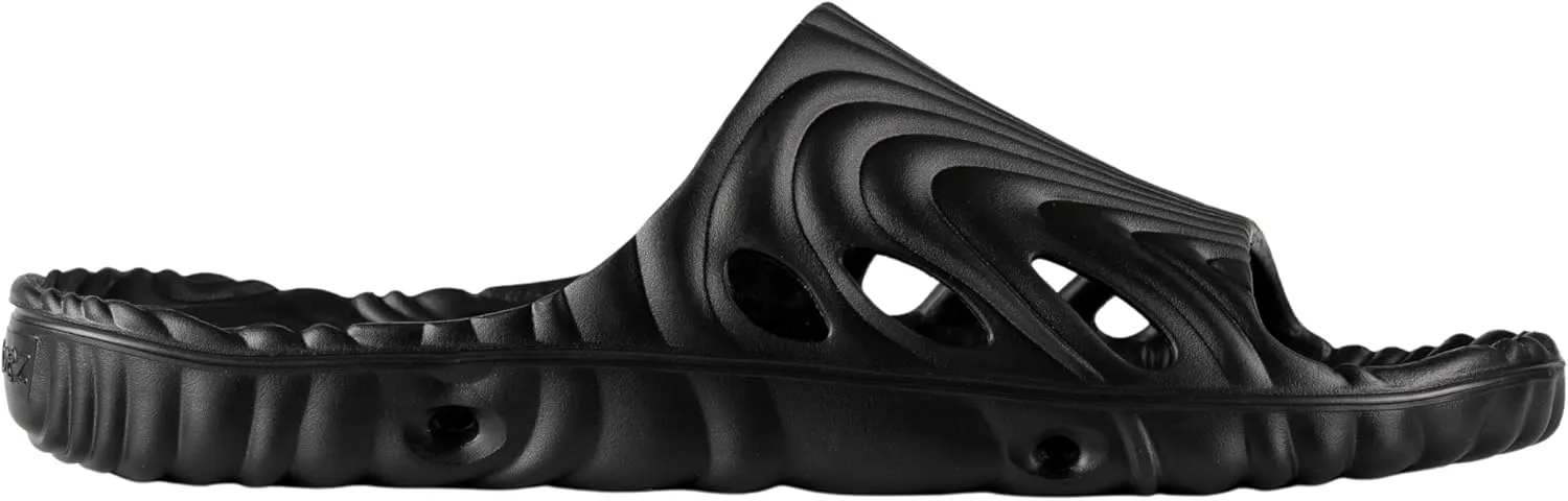 Shower Shoez Mens and Womens Non-Slip, with Side Drain Holes and Arch Support, Gym, Pool, Beach, Dorm Shower Sandal Slides