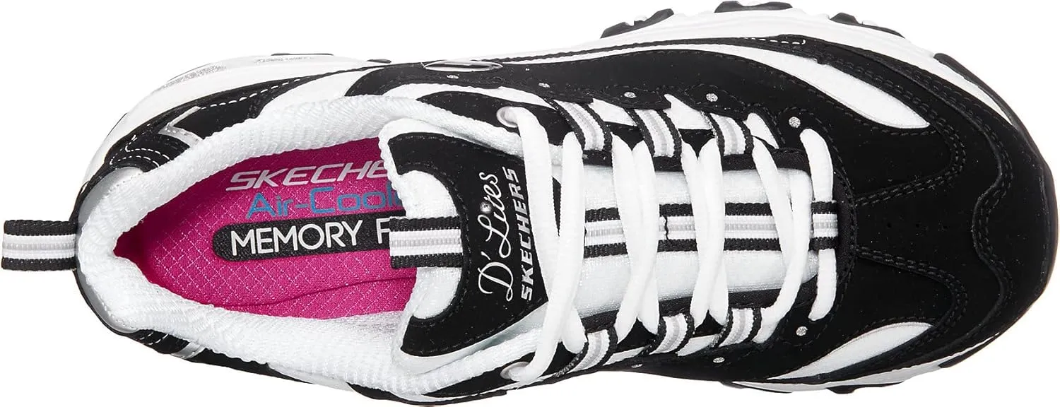 Skechers Women's D'Lites-Me Time Sneaker, 3/8 UK