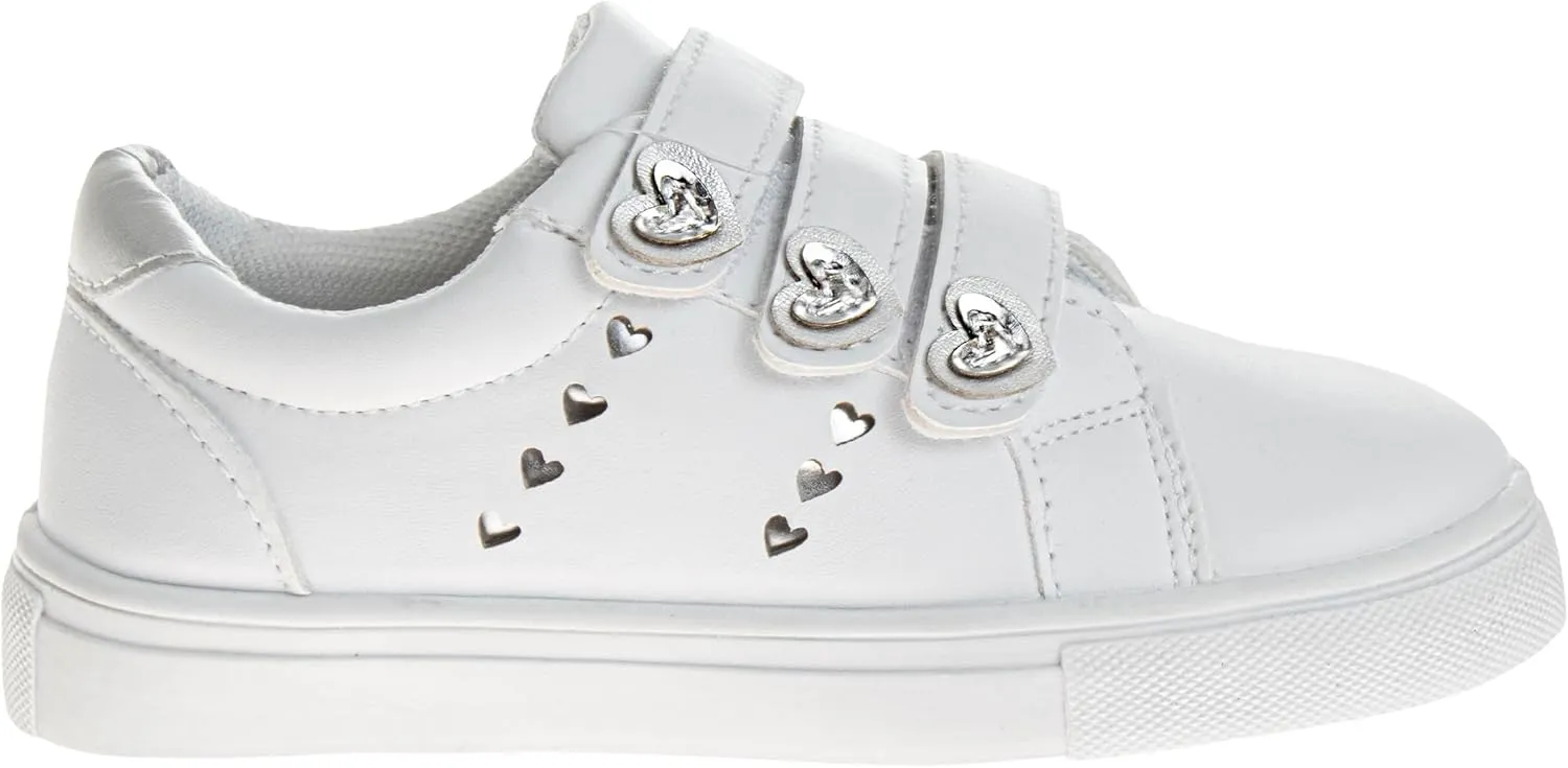 Sneaker Low Top Shoes - Kids Casual Sneakers LowTops Fashion Shoe for Girls (Sizes: 5-10 Toddler / 11-13 Little Kid / 1-4 Big Kid)