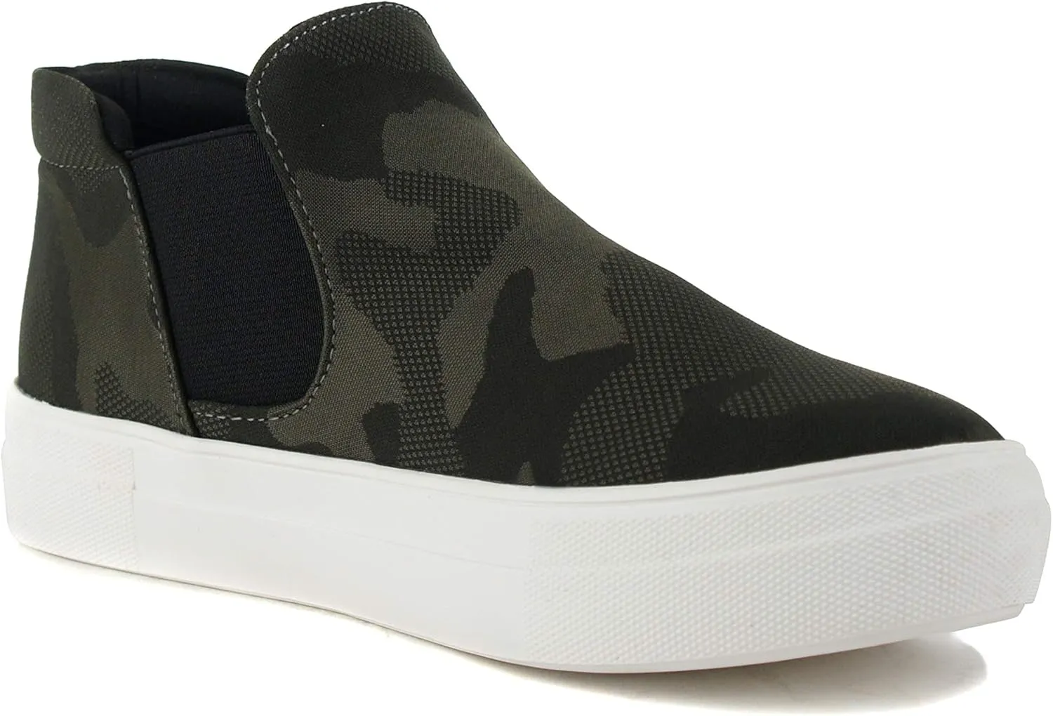 Soda Woods ~ Slip On High Top Twin Gore Double Layer Foam Padded Cushion Sock Fashion Sneakers
