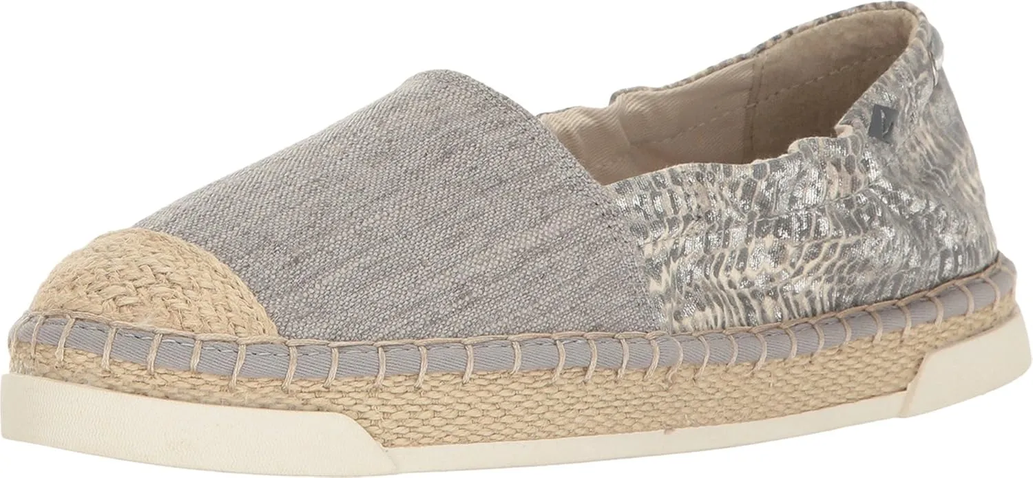 Sperry Top-Sider Women's Laurel Reef Flat, Grey/Python, Size 7.0