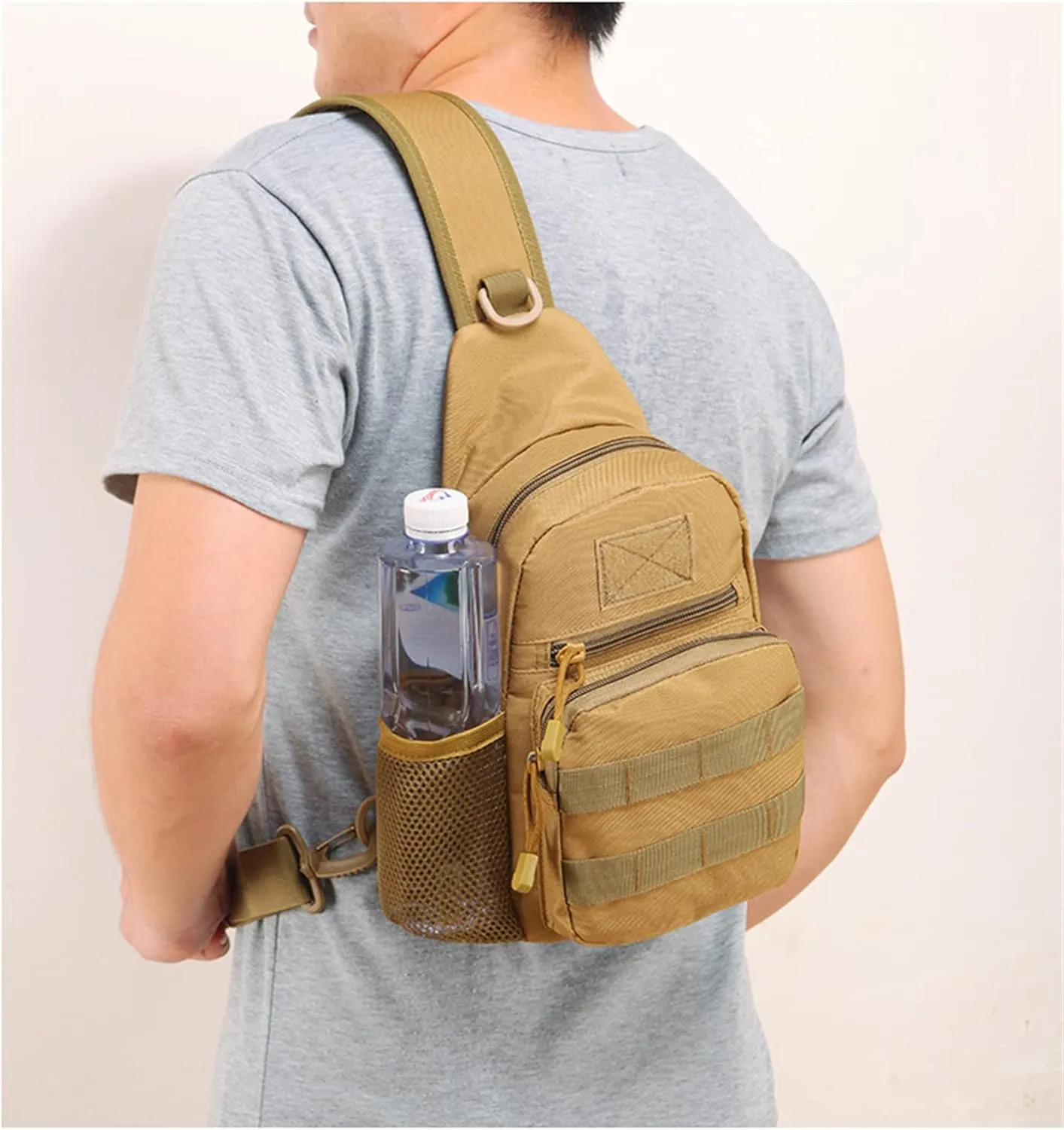 Tactical Shoulder Bag, Outdoor Sports Climbing Hiking Trekking Backpack, Men Military Hunting Fishing Molle Pack