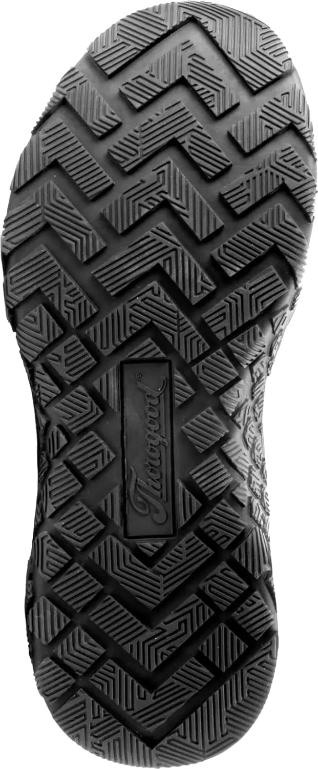 Thorogood T800 Series Composite Toe Work Shoes for Men and Women - Durable Non-Metallic Black Knit Upper with EVA Midsole and Slip-Resistant Rubber Outsole; EH Rated