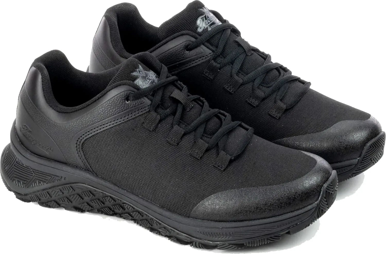 Thorogood T800 Series Composite Toe Work Shoes for Men and Women - Durable Non-Metallic Black Knit Upper with EVA Midsole and Slip-Resistant Rubber Outsole; EH Rated