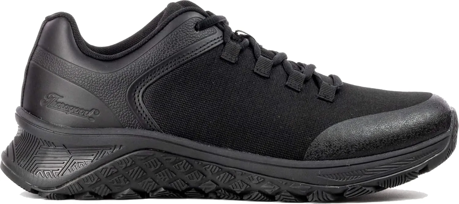 Thorogood T800 Series Composite Toe Work Shoes for Men and Women - Durable Non-Metallic Black Knit Upper with EVA Midsole and Slip-Resistant Rubber Outsole; EH Rated