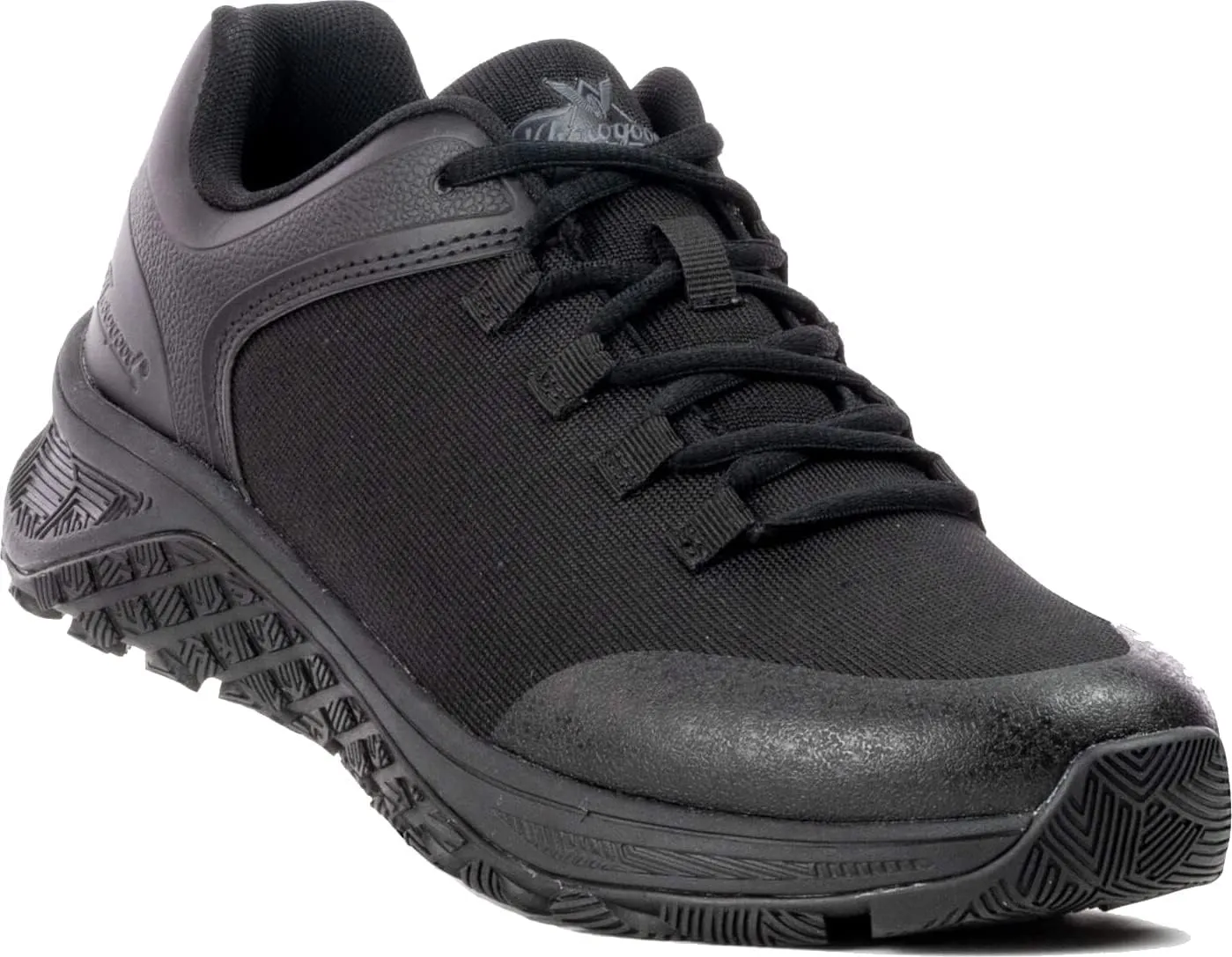Thorogood T800 Series Composite Toe Work Shoes for Men and Women - Durable Non-Metallic Black Knit Upper with EVA Midsole and Slip-Resistant Rubber Outsole; EH Rated