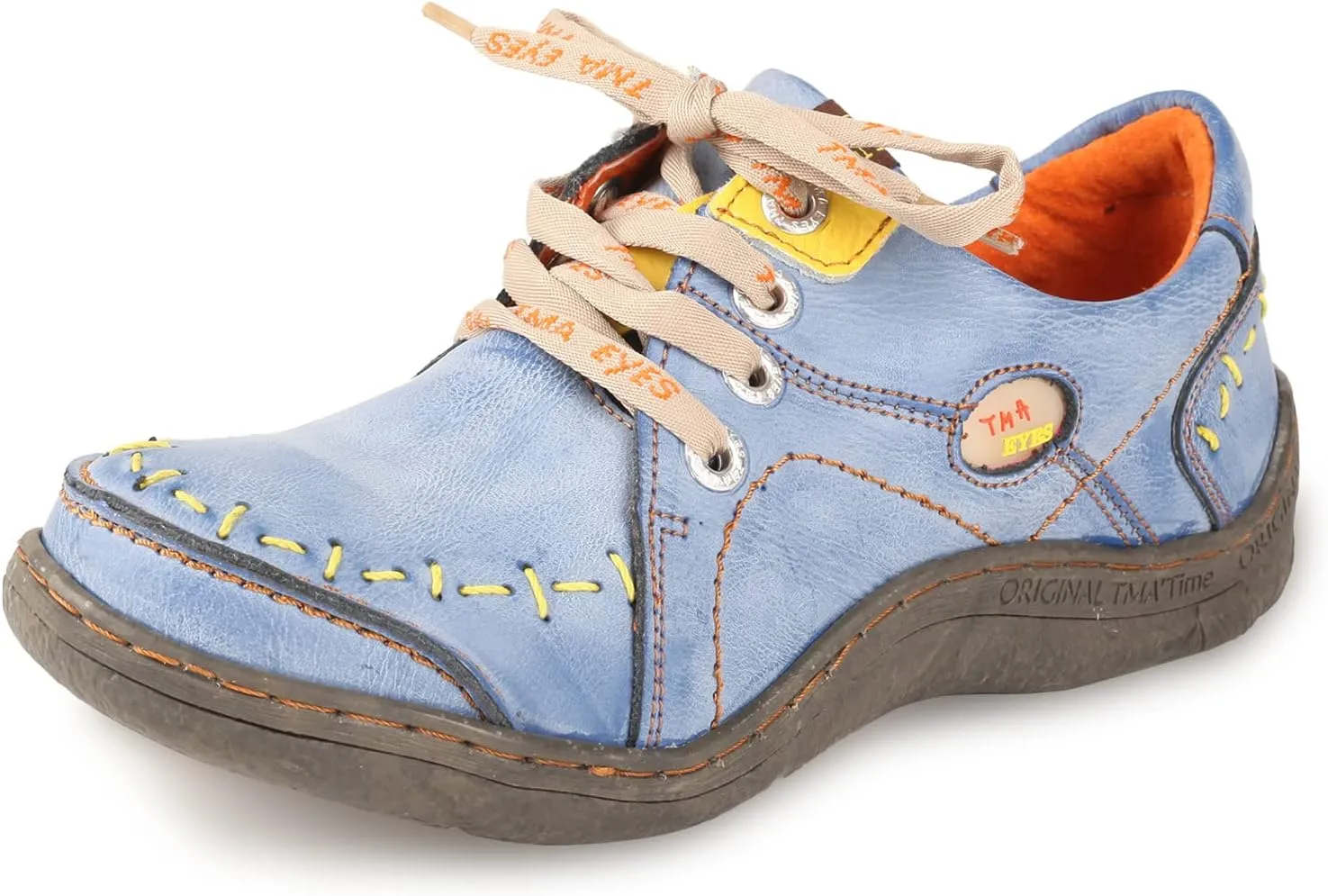 TMA EYES Hand Stitching Leather Women's Sneaker