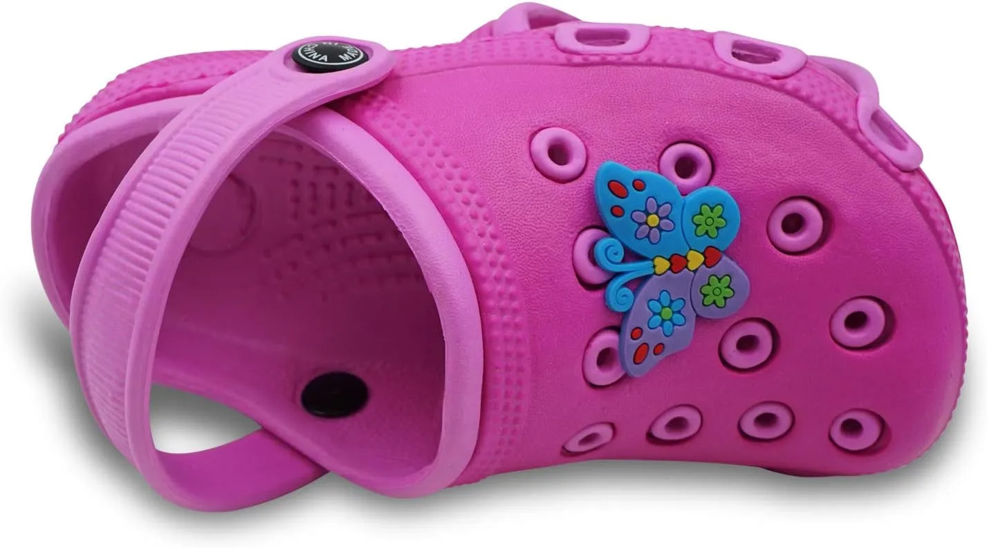 Toddler Little Kids Clogs Slippers Sandals, Non-Slip Girls Boys Clogs Slide Lightweight Garden Shoes Slip-on Beach Pool Shower Slippers