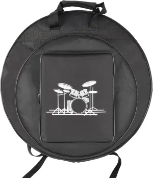 Tosnail 22" Cymbal Gig Bag with Carry Handle, Durable Shoulder Straps and Double Pockets, Great for Dust-Proof Storage