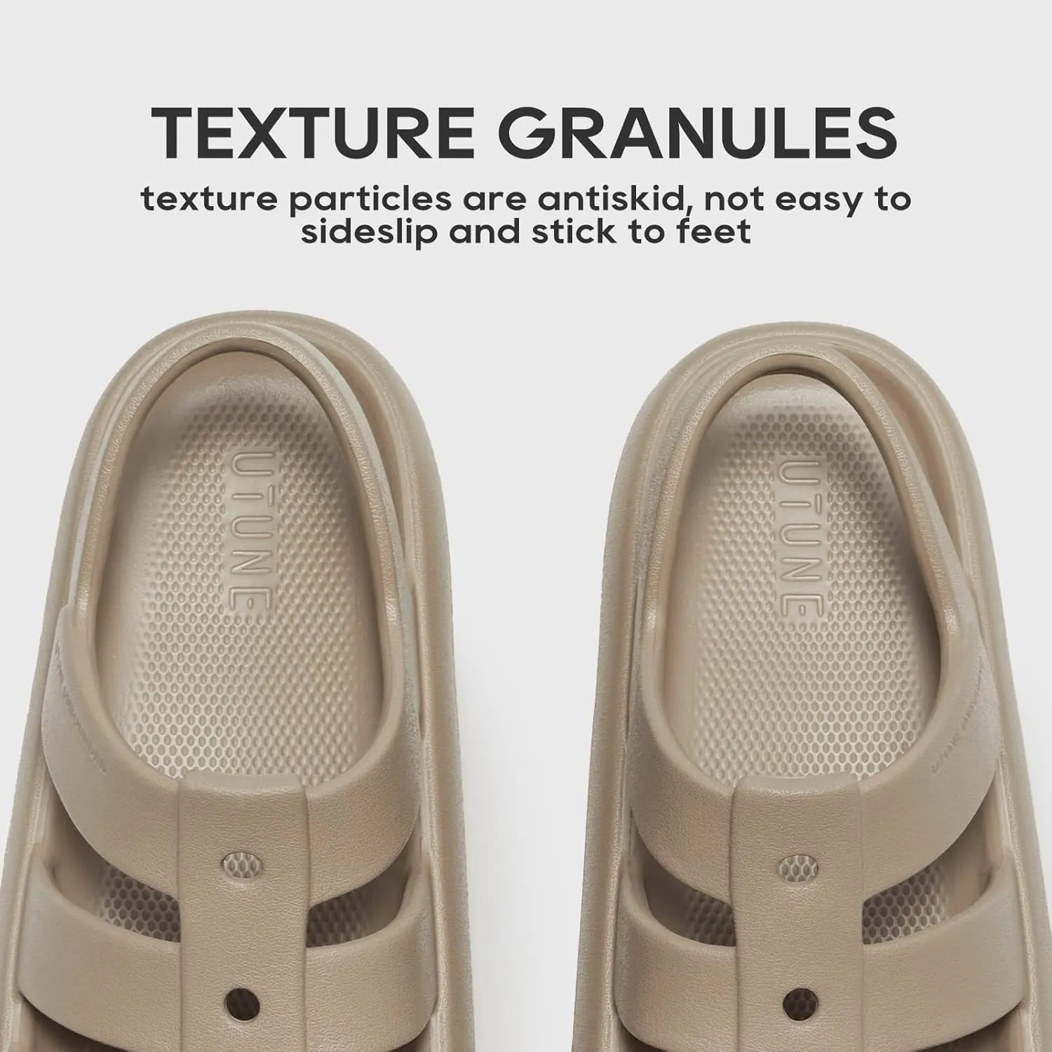 utune Sandals For Women,Casual Open Toe Cloud Slide Sandals Soft Thick Sole Non-Slip Indoor Outdoor Summer Sandal