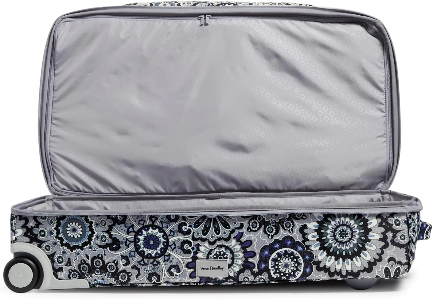 Vera Bradley Women's Recycled Ripstop XL Foldable Rolling Duffel Travel Bag, Tranquil Medallion, One Size