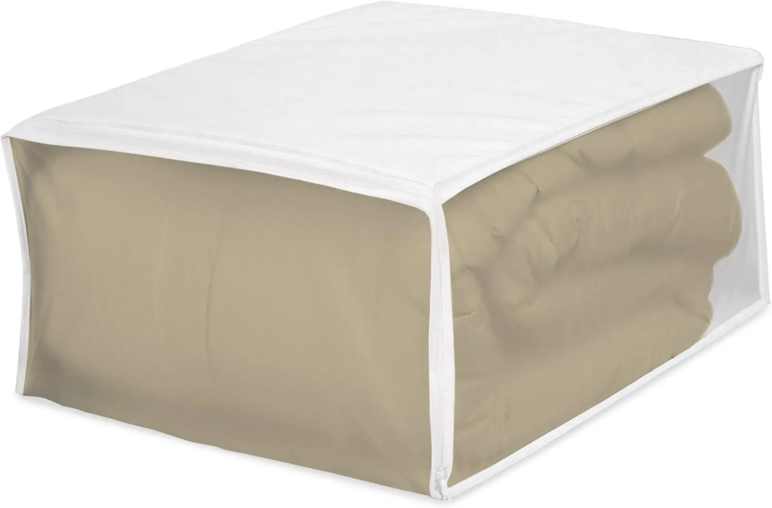 Whitmor 5003-09 Zippered Blanket Bag, White