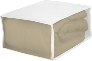 Whitmor 5003-09 Zippered Blanket Bag, White