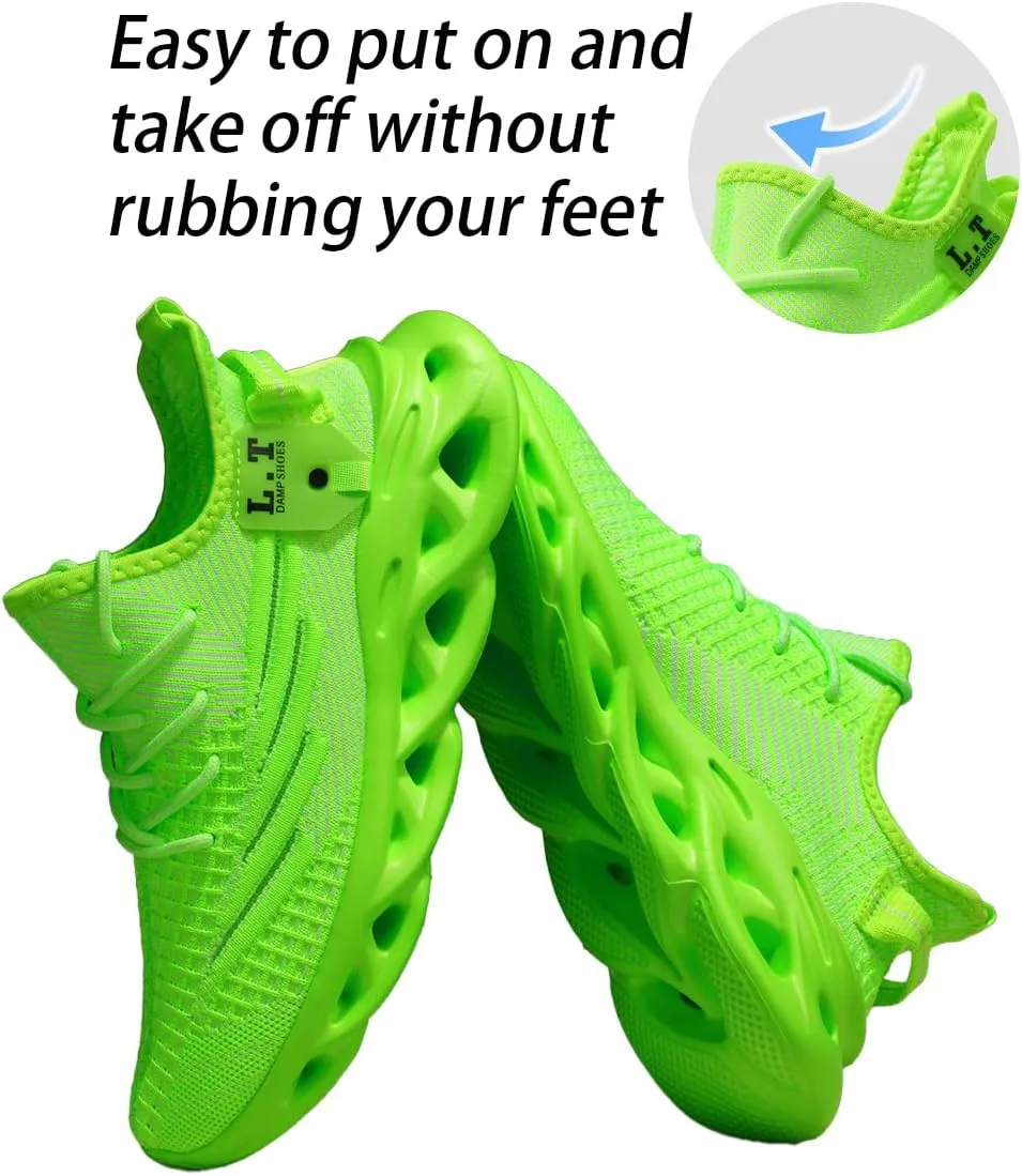 Women Running Shoes Walking Training Sneakers Sport Gym Fitness Tennis Shoes Non Slip Fashion Comfortable Lightweight Shoe for Casual Jogging Mesh Breathable Sneaker