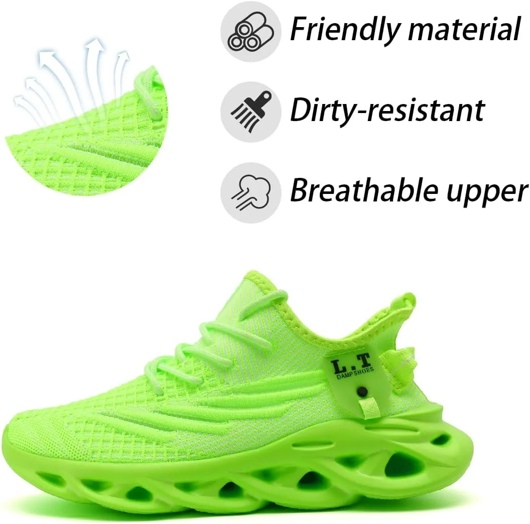 Women Running Shoes Walking Training Sneakers Sport Gym Fitness Tennis Shoes Non Slip Fashion Comfortable Lightweight Shoe for Casual Jogging Mesh Breathable Sneaker