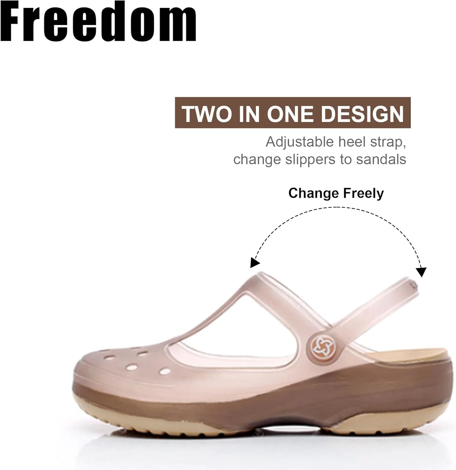 Women's Garden Clogs, Non Slip Platform Mules and Clogs Jelly Hole Shoes