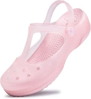 Women's Garden Clogs, Non Slip Platform Mules and Clogs Jelly Hole Shoes