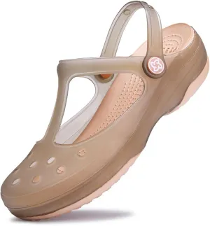 Women's Garden Clogs, Non Slip Platform Mules and Clogs Jelly Hole Shoes