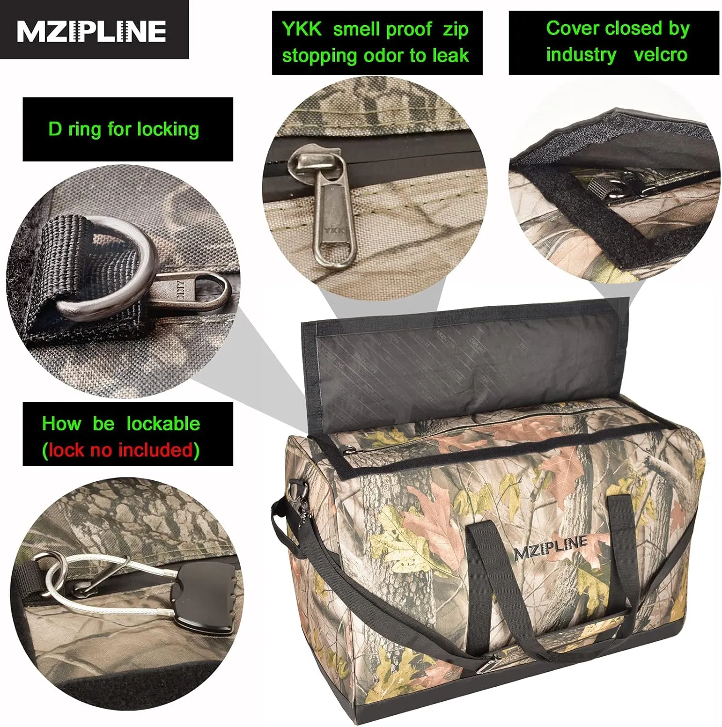 XL Large Duffle Bag Water Resistant Sport Gym Overnight Weekender Bag,Big Capacity Travel Duffel Holdall Bag With Carbon Lining (Camo, Large)