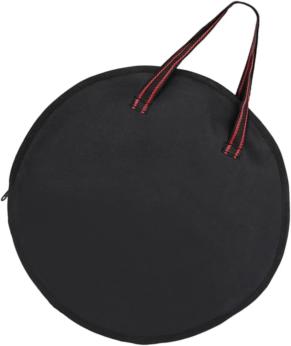 Yardwe Silent Drum Pad Storage Bag Compact Lightweight Durable Dumb Drum Case for Percussion Instruments Music Books and Practice Pads