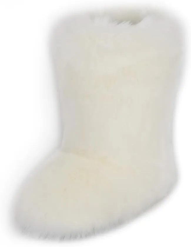 ZSGYCHCY Women's Faux Fur Boots Winter Fuzzy Fluffy Warm Furry Snow Boots Flat Shoes