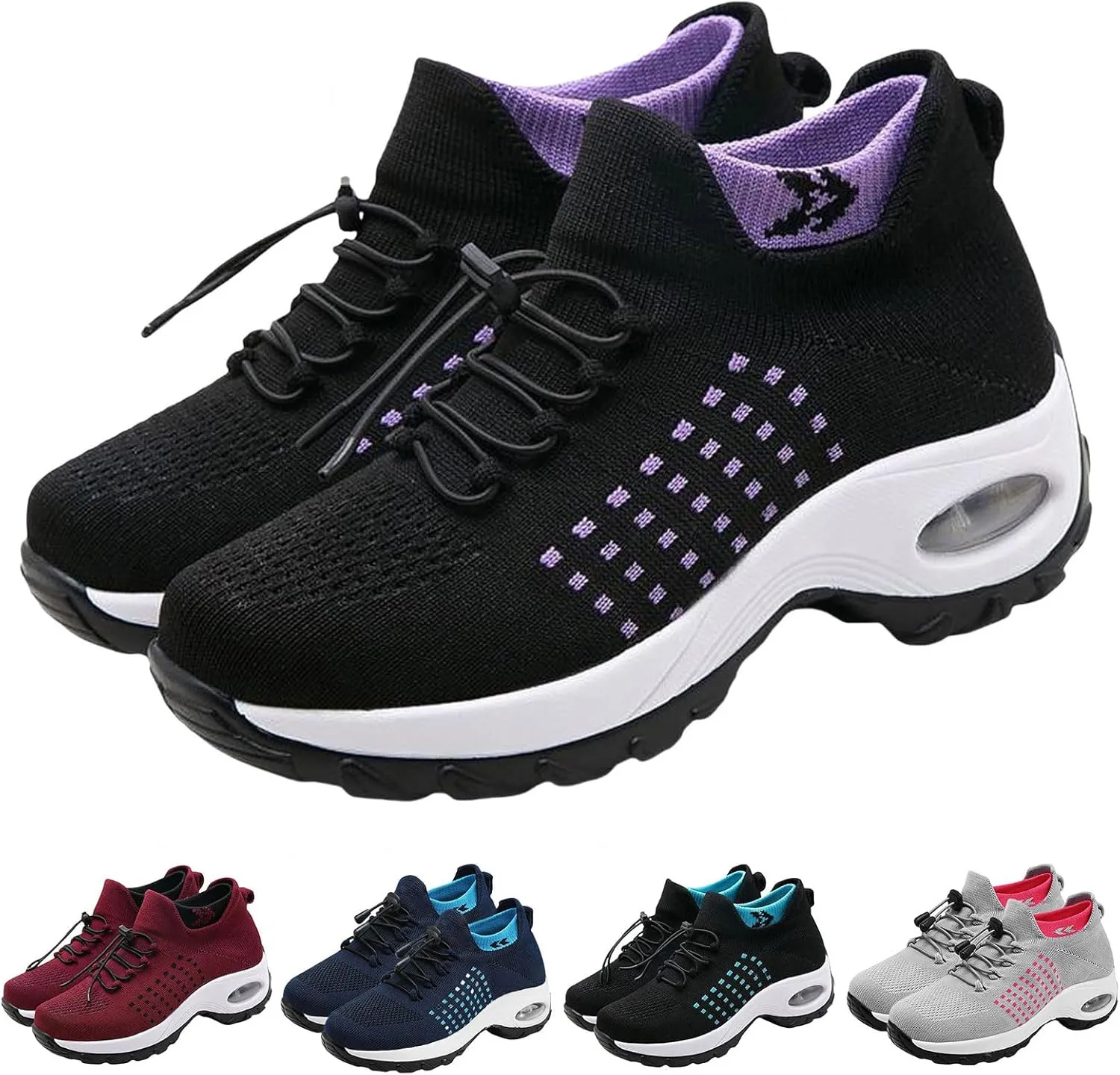 ZWRXW Comfort Wear Orthowear Shoes for Women Men,Arch Support Orthopedic Sneakers Stretch Comfortable Casual Athletic Sneakers Outdoor Lightweight Breathable Walk Shoes