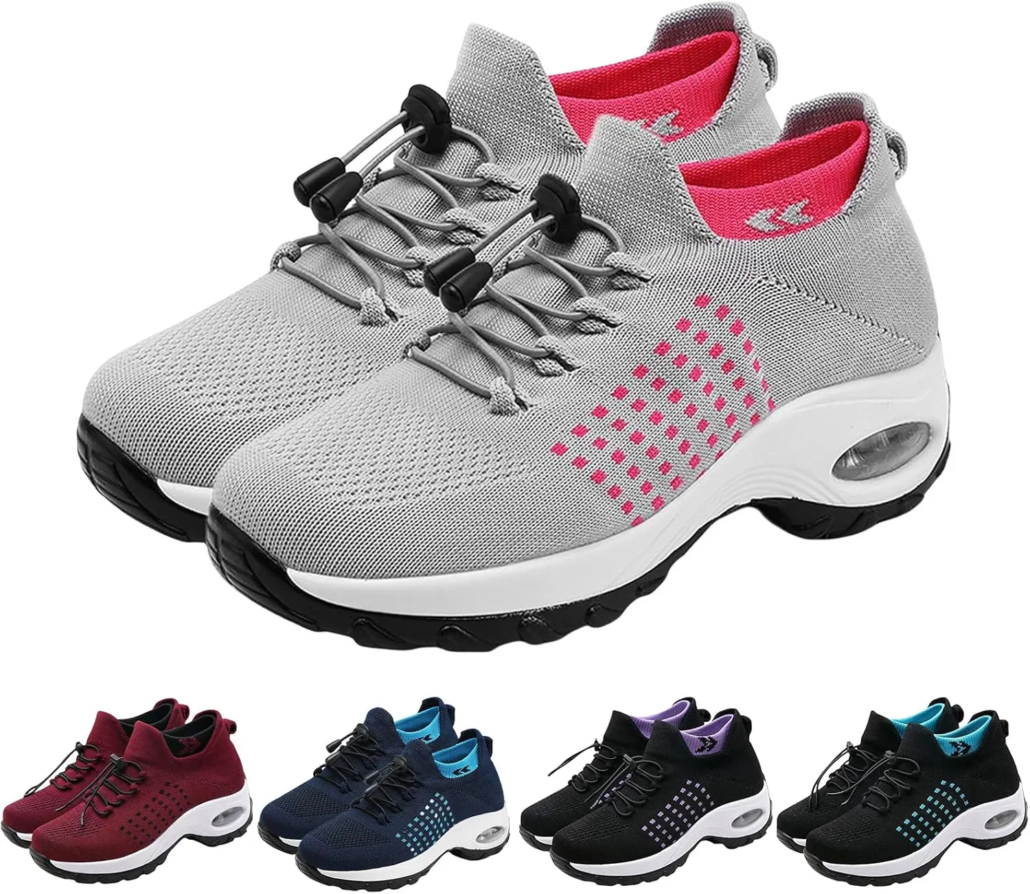 ZWRXW Comfort Wear Orthowear Shoes for Women Men,Arch Support Orthopedic Sneakers Stretch Comfortable Casual Athletic Sneakers Outdoor Lightweight Breathable Walk Shoes